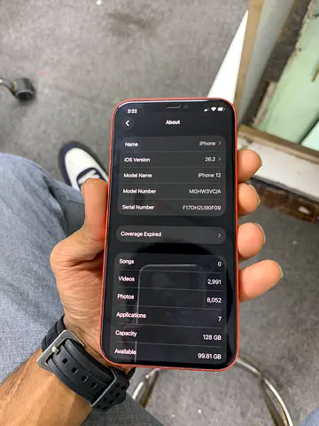 My red iPhone 12 128GB,  everything is good working no any issue