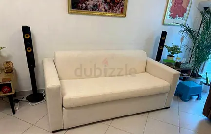 Natuzzi two seater sofa bed with mattress