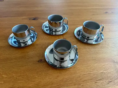 Cappuccino and espresso cups