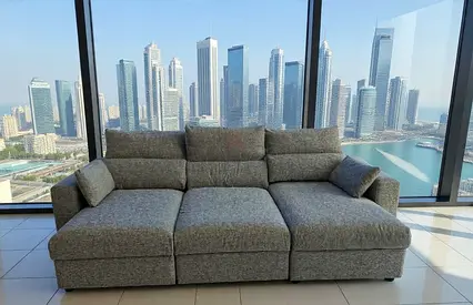 Ikea eskilstuna L shape sofa under storage