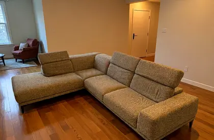 Natuzzi L shape sofa