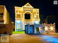 Classic Design Villa with (pool)|ajman|al Yasmeen area|5 master rooms, majlis, 2 halls, maid room, s