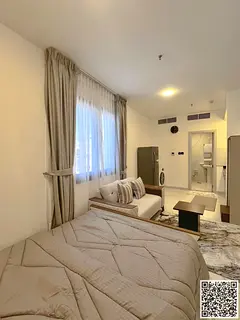 Furnished studio apartment for rent in Ajman, Corniche area. Clean and tidy furnishings. Includes al