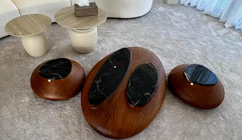 Unique Artistic Coffee Table  3 pieces