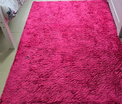 Soft Pink Shaggy Rug