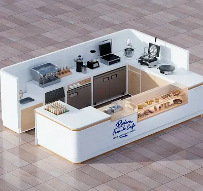 Custom Food Kiosk | Cafe Kiosk Design Dubai