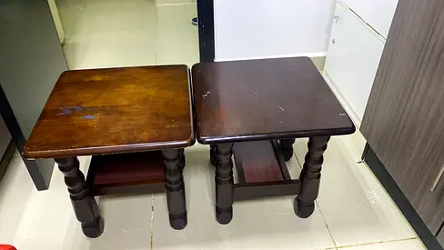Set of Wooden Side Tables
