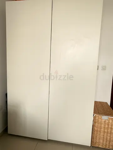 Ikea white sliding wardrobe