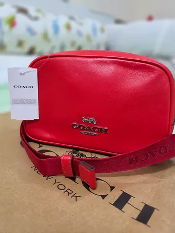 Coach Red Pace Belt Bag