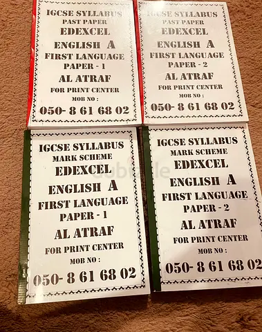 Set of 4 IGCSE Edexcel English A (1st Language)  Business Past Papers  Mark Schemes (Paper 1  2)