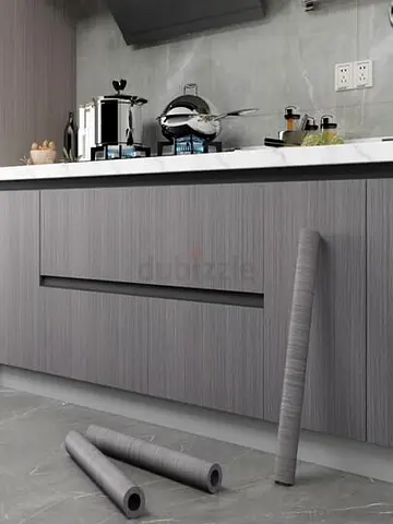Custom Kitchen Cabinet Wrapping Makeover
