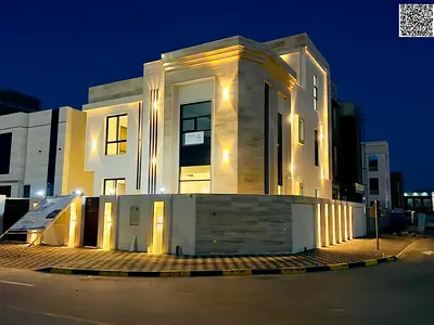 Luxury villa for sale in Al Zahia - elegant design featuring 7 spacious bedrooms and ultra-luxurious finishes in a quiet and strategic location in Ajm