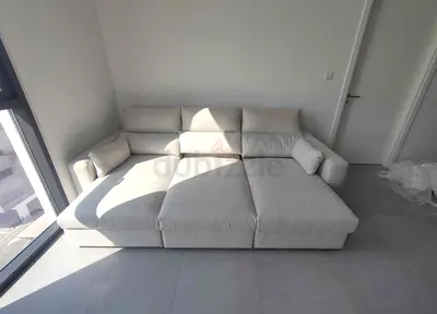 IKEA Esklstuna L shape Sofa Bed Beige Excellent Condition