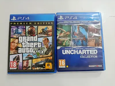 PlayStation 4 Game Bundle: Grand Theft Auto V  Uncharted: The Nathan Drake Collection