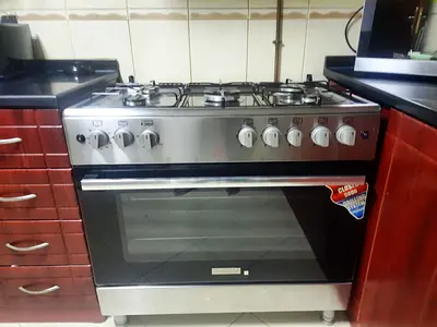 Daewoo Freestanding, Stainless Steel 5 Burner Cooking Range, Multifunction Cooker 90X60CM
