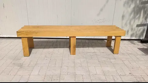 Solid Wooden Bench
