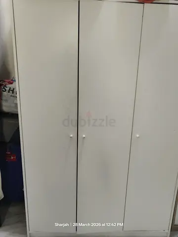 IKEA Tall White Wardrobe with Three and two Doors
