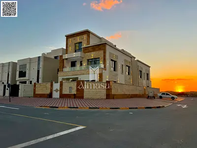 Luxury Corner Villa on Two Streets in Al Zahya – Ajman | Full Stone Facade | Registration Fees Included | Freehold & Bank Financing Available