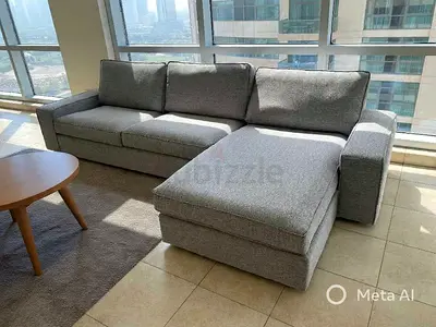Light grey Ikea L Shape sofa