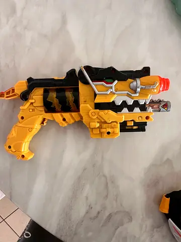 Nerf mask and power rangers toys