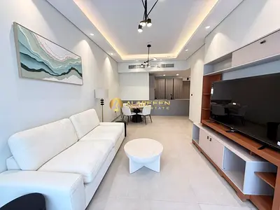 مفروشة بغرفة نوم واحدة | إطلالات على المسبح والمدينة | Al Serh Residences 11