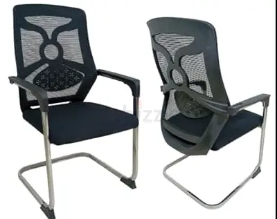 Modern Black Office Chair with Mesh Back