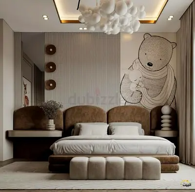 Wide Headboard Brand New Stylish and Elegant Luxury Bed Frames For Master Bed Rooms