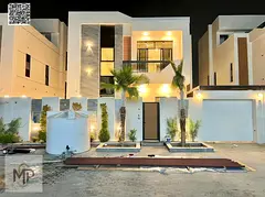 Electricity, water, and air conditioning included Luxury villa for sale in Al Bahia - Elegant design