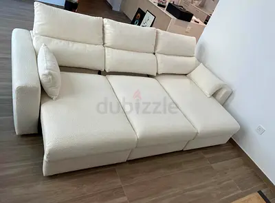 Top Quality IKEA Esklstuna L Shape Sofa Bed Beige Good condition