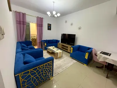 اول ساكن\اجمل غرفه وصاله مفروشه بالتعاون\بلكونه\اطلاله مفتوحه\تكيف مركزي\موقع مميز علي مخرج دبي\قريب من كل الخدمات