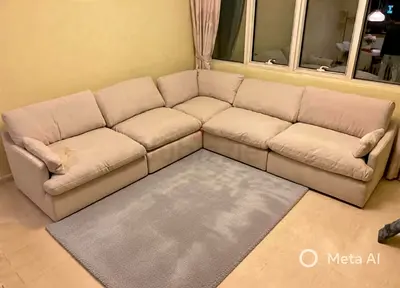 Home Center swin feather filled sofa