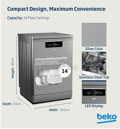 Dishwasher Beko 14 place settings