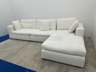 Almost brand new marina home lshape sofa