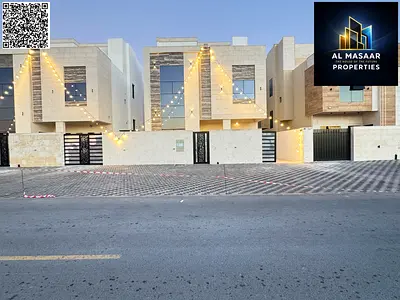 Two-story villa with a roof terrace, 7 bedrooms, including registration and ownership fees. Modern design, opposite a mosque and direct access to serv