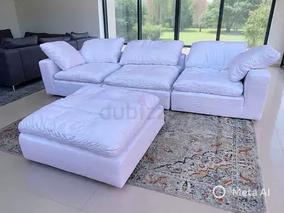Luscious feather filled modular sofa