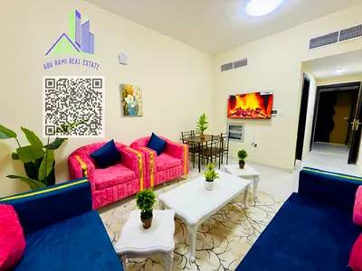 بناية جديدة  فرش VIP غرفتين وصالة  النعيمية