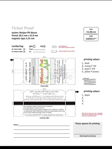 Designa ticket for sale