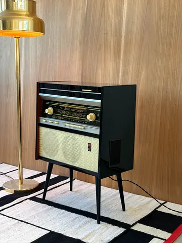 1965 Radiola Rigonda – Iconic Mid-Century Vinyl, Radio  Bluetooth Console