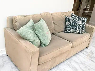 West elm two seater sofa bed with mattress