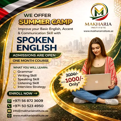 Spoken English Classes in Sharjah – Beginner to Advanced – Free Demo