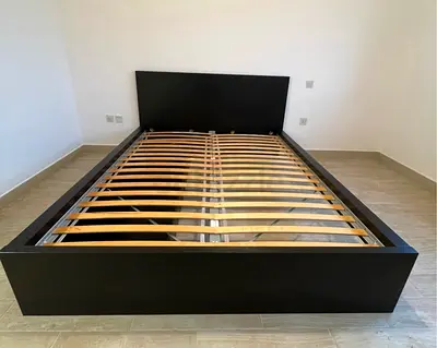 Ikea Queen size bed with mattress underneath 2 storage drawers available in perfect condition