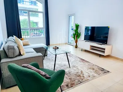 Mediterranean 1BR Luxury with Balcony | Ground Level - Short Term