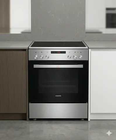 Siemens iQ300 - free-standing electric cooker - Stainless steel Siemens 60 cm, MODEL HK8Q3A150