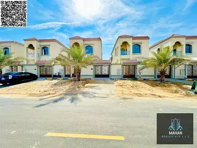 فيلا للبيع في عجمان منطقة الحليو 1 الفيلا 4 غرف ومجلس وصالة وغرفة خادمة فيلا للبيع في عجمان منطقة الحليو 1