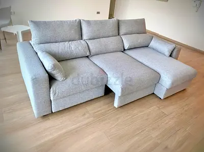 IKEA Esklstuna L Shape Sofa Gray Excellent Condition