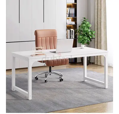 Modern White Study Table like new