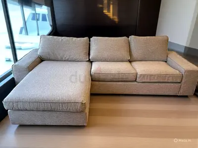 IKEA Kivik L Shape Sofa Gray Good Condition