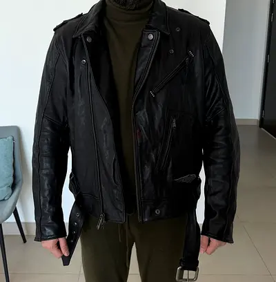 LEATHER MOTORBIKE  JACKET HARVEY DAVIDSON