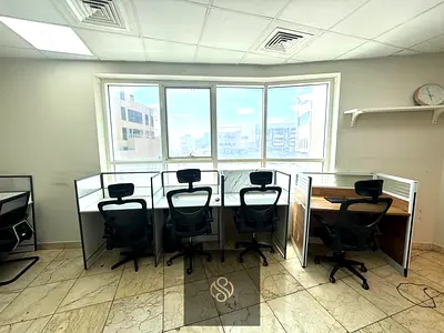 SEPARATE OFFICE WITH CABINS, PANTRY AND WASHROOM