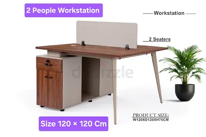 New 2 People Workstation Office Table